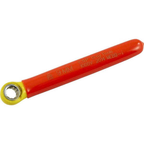 Gray Tools Combination Wrench 9mm, 1000V Insulated MEB9-I